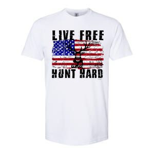 Live Free Hunt Hard Softstyle CVC T-Shirt