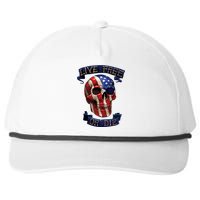 Live Free Or Die Patriot Skull USA Pride Snapback Five-Panel Rope Hat