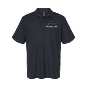 Live Love Accept Autism Awareness Rainbow Softstyle Adult Sport Polo