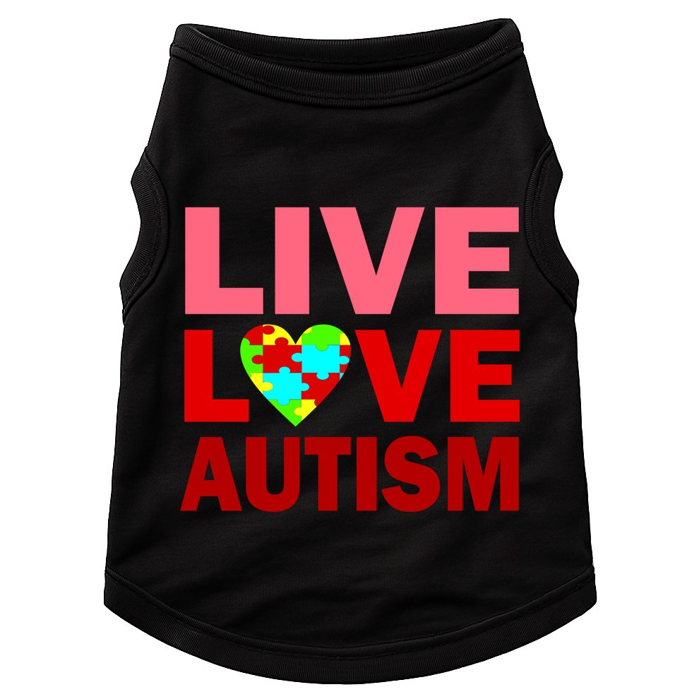 Live Love Autism Doggie Tank