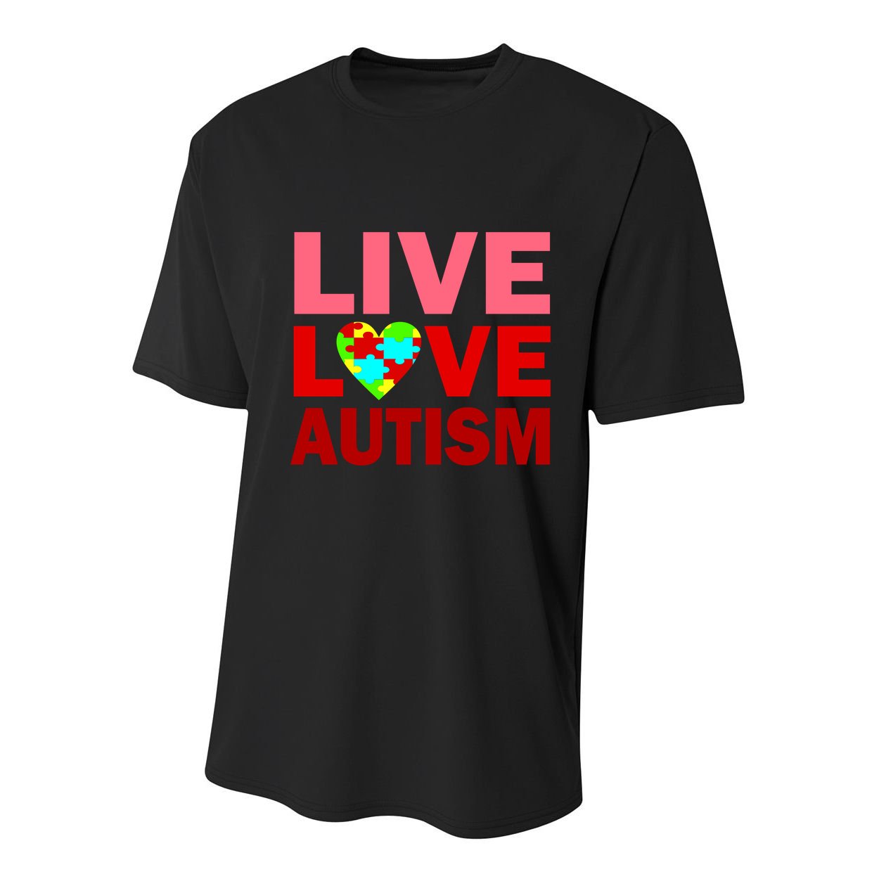 Live Love Autism Youth Performance Sprint T-Shirt
