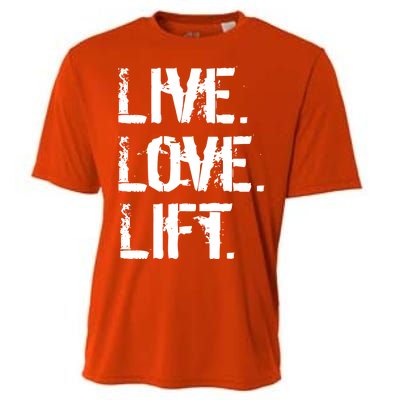 Live Love Lift Retro Fitness Cooling Performance Crew T-Shirt