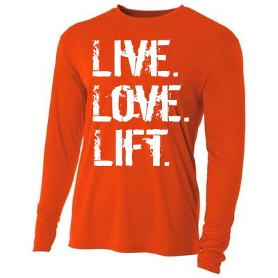 Live Love Lift Retro Fitness Cooling Performance Long Sleeve Crew