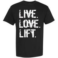 Live Love Lift Retro Fitness Garment-Dyed Heavyweight T-Shirt