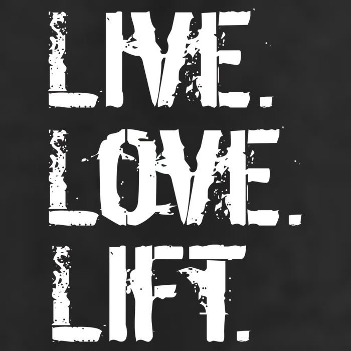 Live Love Lift Retro Fitness Garment-Dyed Heavyweight T-Shirt