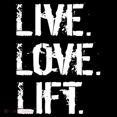 Live Love Lift Retro Fitness T-Shirt