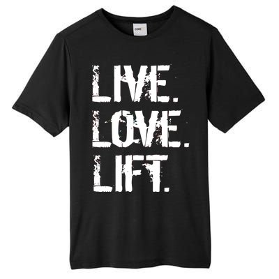 Live Love Lift Retro Fitness Tall Fusion ChromaSoft Performance T-Shirt