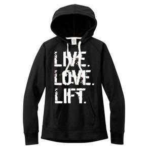 Live Love Lift Retro Fitness Women's Fleece Hoodie