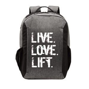 Live Love Lift Retro Fitness Vector Backpack