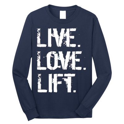 Live Love Lift Retro Fitness Long Sleeve Shirt