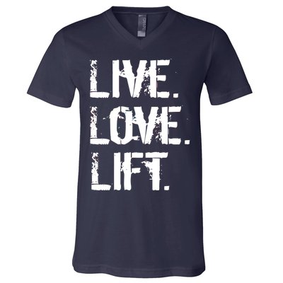 Live Love Lift Retro Fitness V-Neck T-Shirt