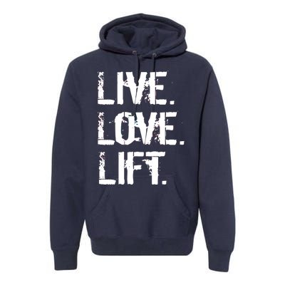 Live Love Lift Retro Fitness Premium Hoodie