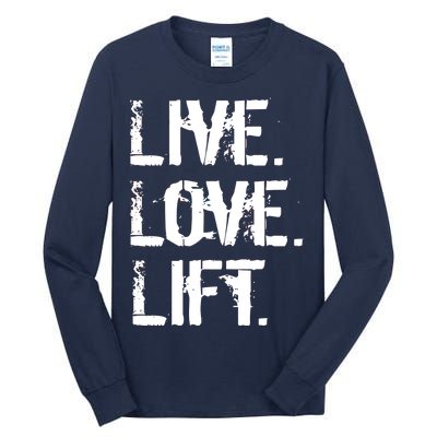 Live Love Lift Retro Fitness Tall Long Sleeve T-Shirt