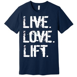 Live Love Lift Retro Fitness Premium T-Shirt