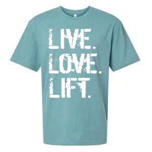 Live Love Lift Retro Fitness Sueded Cloud Jersey T-Shirt