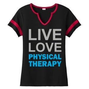 Live Love Physical Therapy Ladies Halftime Notch Neck Tee