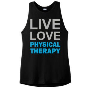 Live Love Physical Therapy Ladies PosiCharge Tri-Blend Wicking Tank