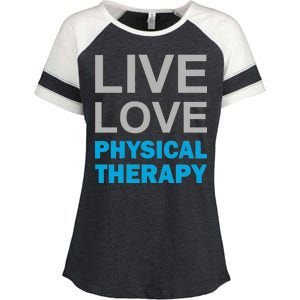 Live Love Physical Therapy Enza Ladies Jersey Colorblock Tee