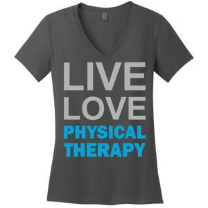 Live Love Physical Therapy Women's V-Neck T-Shirt