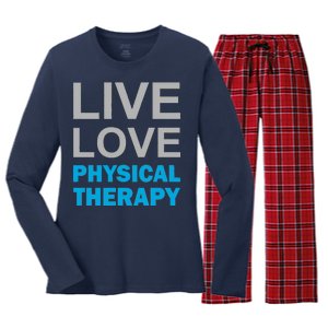 Live Love Physical Therapy Women's Long Sleeve Flannel Pajama Set 