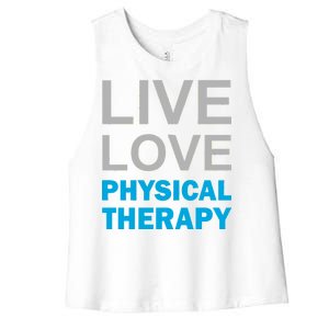 Live Love Physical Therapy Women's Racerback Cropped Tank