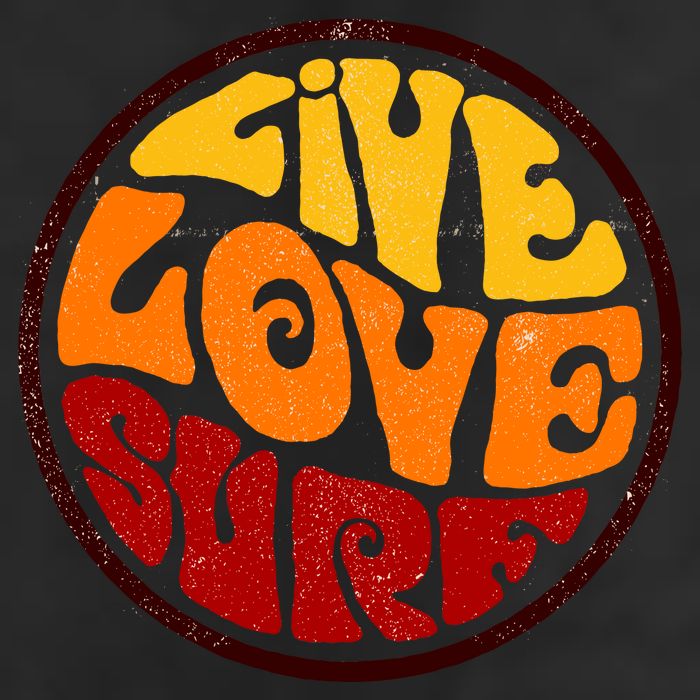 Live Love Surf 7 Panel Mesh Trucker Snapback Hat
