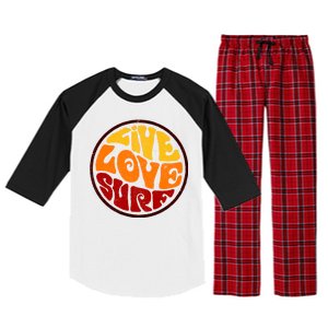 Live Love Surf Raglan Sleeve Pajama Set