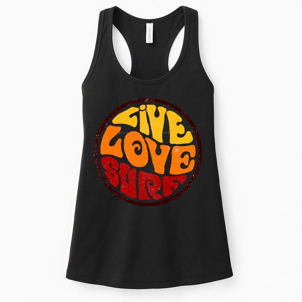 Live Love Surf Womens Tank Top