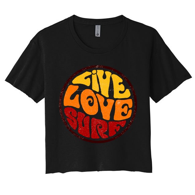 Live Love Surf Crop Top