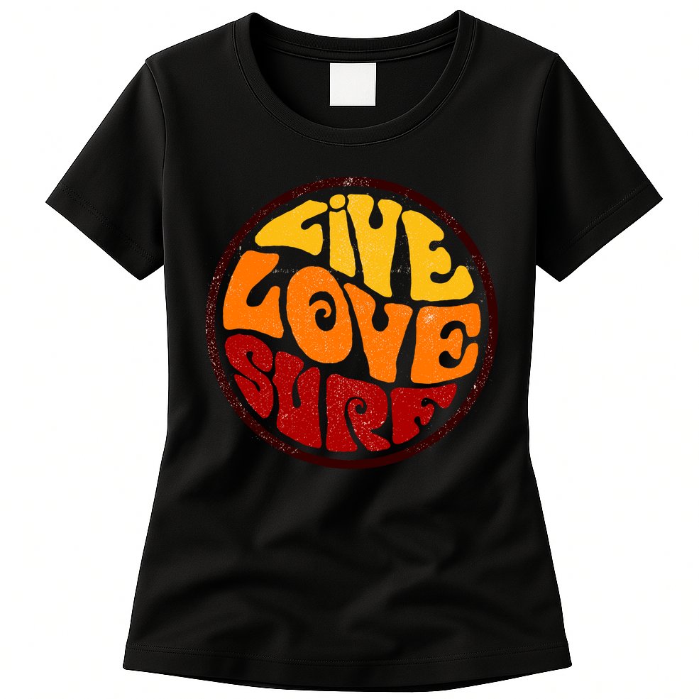 Live Love Surf Womens T-Shirt