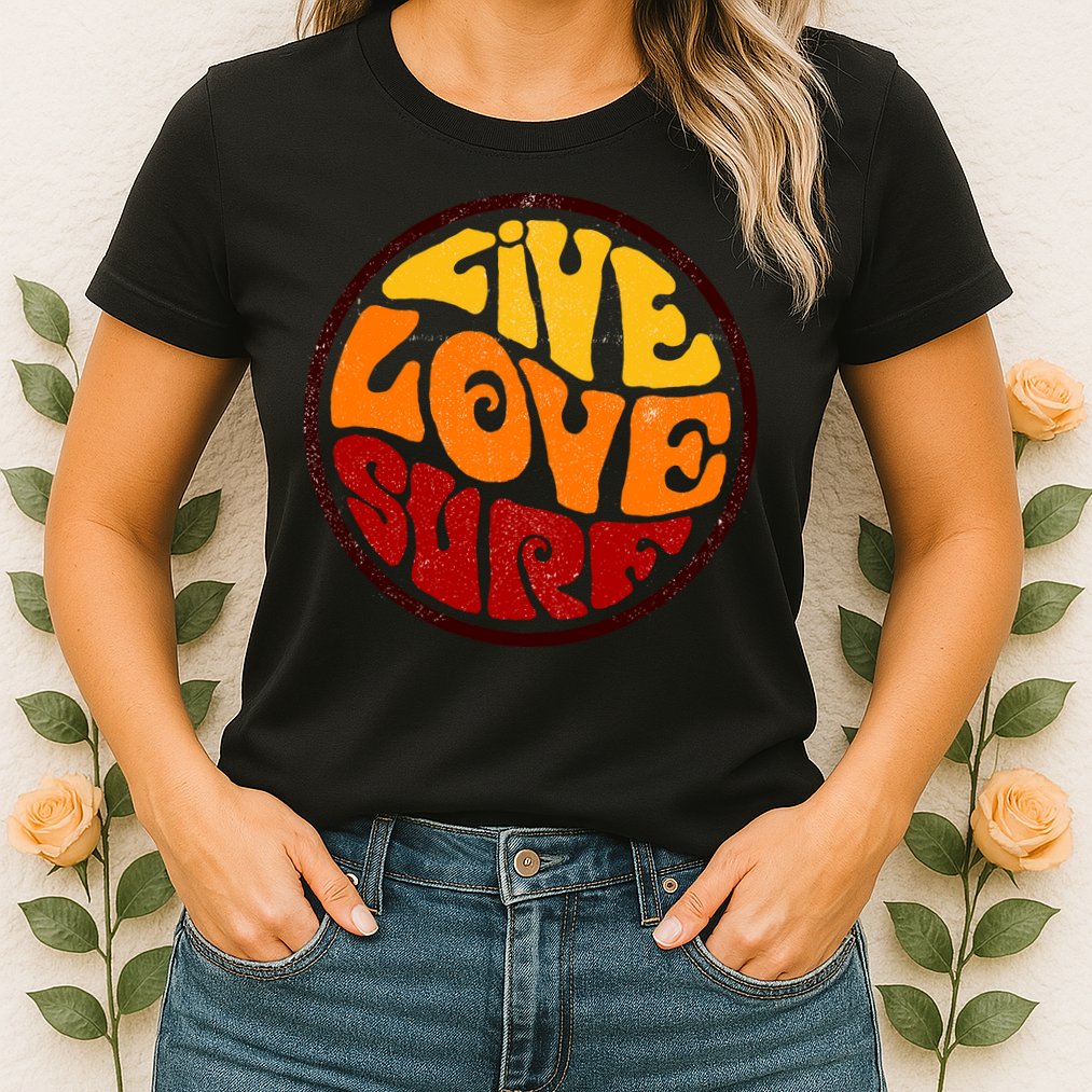 Live Love Surf Womens T-Shirt