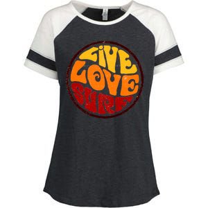 Live Love Surf Enza Ladies Jersey Colorblock Tee