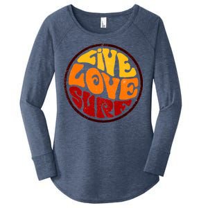 Live Love Surf Women's Perfect Tri Tunic Long Sleeve Shirt