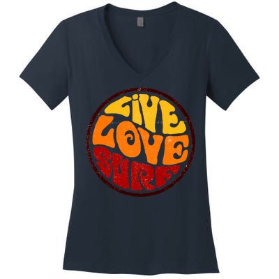 Live Love Surf Women's V-Neck T-Shirt