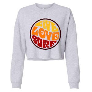 Live Love Surf Cropped Pullover Crew