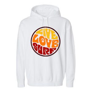 Live Love Surf Garment-Dyed Fleece Hoodie