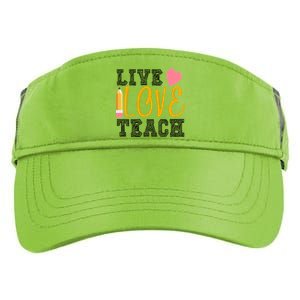 Live Love Teach Adult Drive Performance Visor