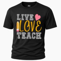 Live Love Teach Cooling Performance Crew T-Shirt