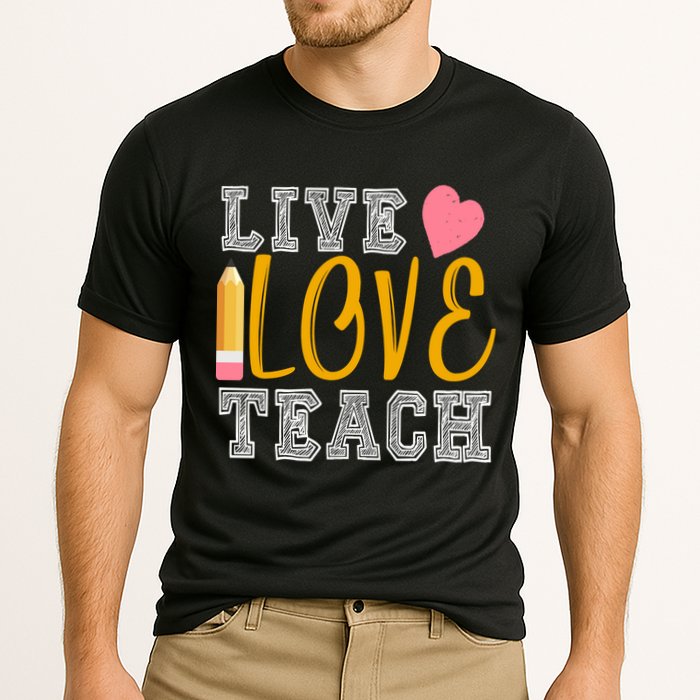 Live Love Teach Cooling Performance Crew T-Shirt
