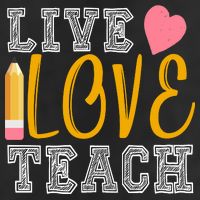 Live Love Teach 11oz C Handle Ceramic Mug