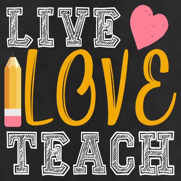 Live Love Teach 11oz C Handle Ceramic Mug
