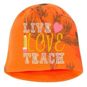 Live Love Teach Kati - Camo Knit Beanie