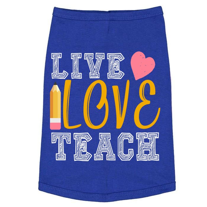 Live Love Teach Doggie Tank