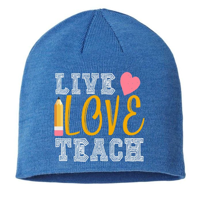 Live Love Teach Sustainable Beanie