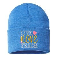 Live Love Teach Sustainable Knit Beanie