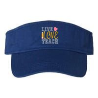 Live Love Teach Valucap Bio-Washed Visor