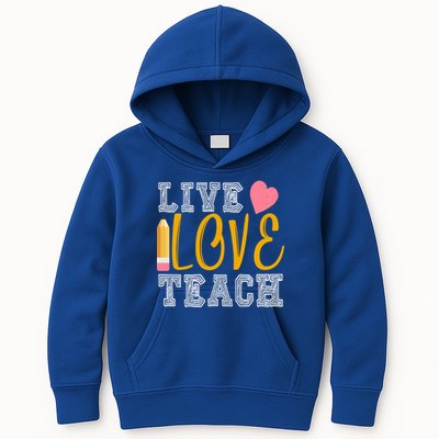 Live Love Teach Kids Hoodie