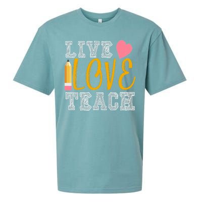 Live Love Teach Sueded Cloud Jersey T-Shirt