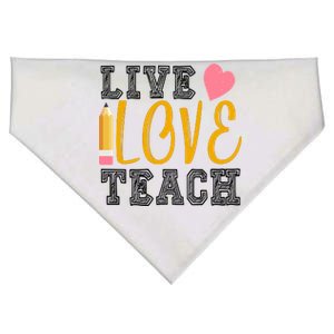 Live Love Teach USA-Made Doggie Bandana