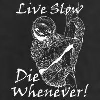Live Slow Die Whenever Funny Sloth Cool Comfort Performance Bucket Hat